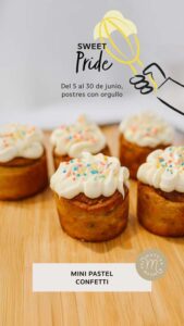 Matcha Pride Sessions, la experiencia de Casona Roma Norte para celebrar el orgullo 3 mini pastel Confetti