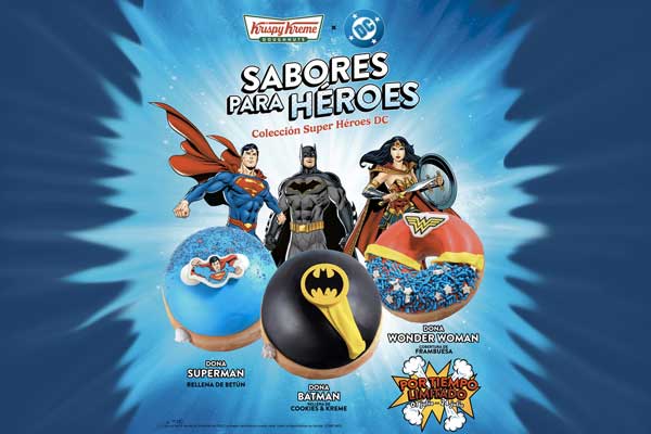 Las Donas Super Héroes del universo DC son la nueva edición limitada de Krispy Kreme 1 Las Donas Super Héroes del universo DC son la nueva edición limitada de Krispy Kreme