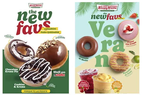 Krispy Kreme presenta The New Favs: tus favoritas, se unen a la familia para quedarse