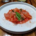 Trucha Marina con Toronja y jitomate Confitado