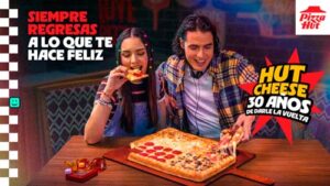La orilla rellena de queso, creada por Pizza Hut, cumple 30 años 3 campaña 30 años de Darle la Vuelta Pizza Hut