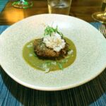 Tortitas de carne de menú degustación