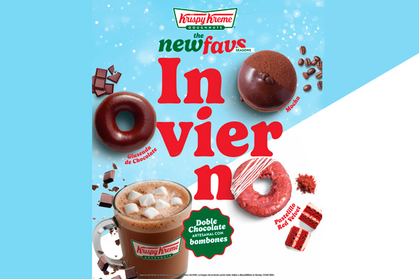 Krispy Kreme recibe el invierno con nuevas donas de temporada y un chocolate artesanal irresistible