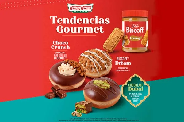 Krispy Kreme presenta colección de Donas gourmet con Biscoff que eleva el antojo
