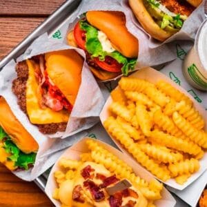 órdenes grandes en Shake Shack