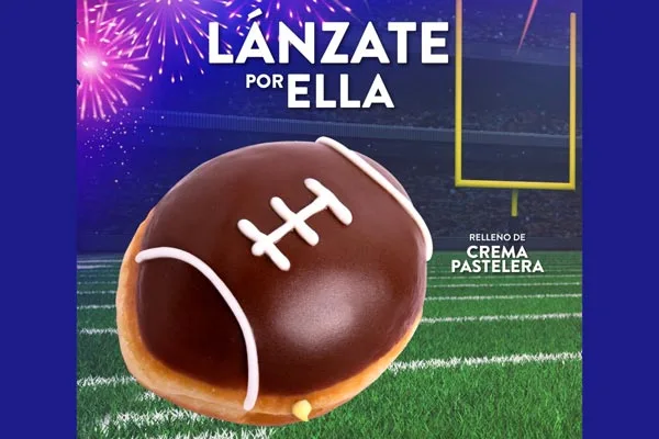 La Dona Balón vuelve a Krispy Kreme para acompañar las reuniones del Gran Juego 🏈