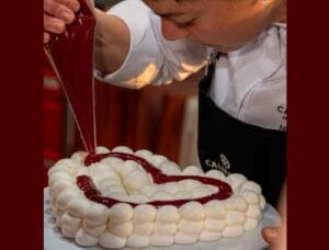 14 de febrero Pavlova Romántica de Frambuesa