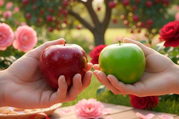 Regalar manzanas en San Valentín: El simbolismo del amor que cuida y nutre