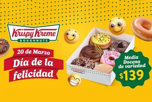 Este Día de la Felicidad Krispy Kreme se apodera de la ciudad y regala 20 mil donas