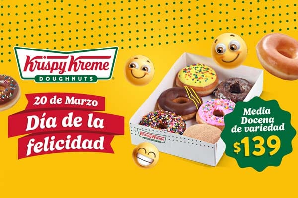 Este Día de la Felicidad Krispy Kreme se apodera de la ciudad y regala 20 mil donas