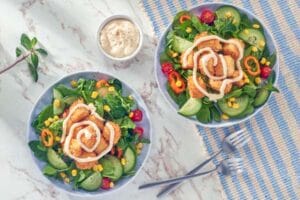 Ensalada de Palomitas de Pescado