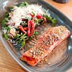 Restaurante Fuego: Cocina de brasa y acento de humo en la Colonia Roma 6 Salmon con Costra de Pistache