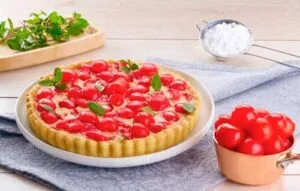 Tarta de Cerezas en almibar