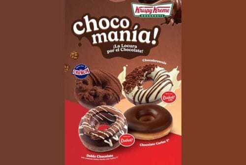 ¡Regresa la Chocomanía de Krispy Kreme! Nuevas combinaciones de Carlos V y Crunch para los amantes del chocolate