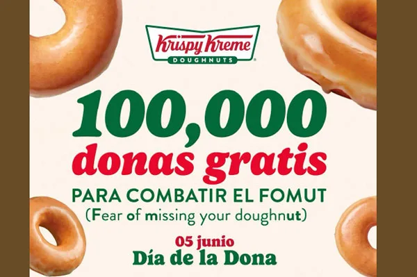 Krispy Kreme celebra el Día de la Dona con FOMUT, 100,000 donas gratis y precios irresistibles