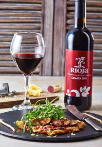 Vinos con Pizza y jamón serrano