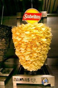 trompo hecho de papas