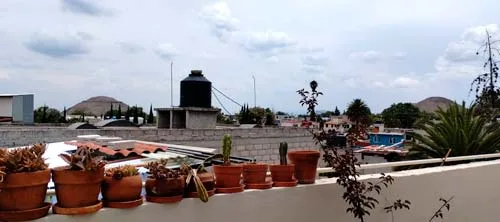 vista a las Pirámides de Teotihuacán