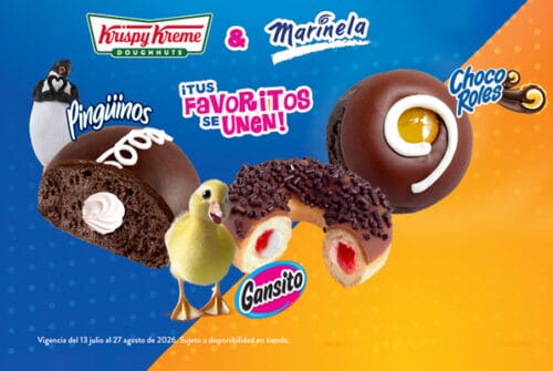 ¡Tus favoritos se unen! Krispy Kreme y Marinela presentan una icónica colección