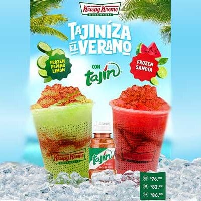 ¡Últimas semanas para disfrutar del combo más refrescante: bebidas frozen con Tajín en Krispy Kreme!