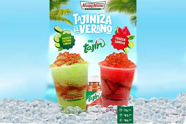 ¡Últimas semanas para disfrutar del combo más refrescante: bebidas frozen con Tajín en Krispy Kreme!