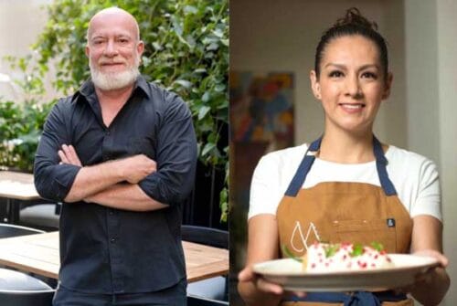 Los chefs Liz Galicia y Gerado Vázquez Lugo presentan su interpretación de Chile en Nogada en Ladurée