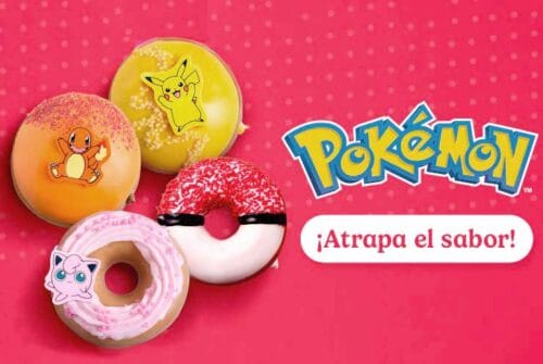 ¡Atrapa a Pikachu, Charmander y Jigglypuff… en forma de dona! con la promoción de Krispy Kreme y Pokemon