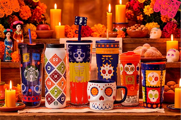 Starbucks lanza colección Día de Muertos 2026 creada por talento mexicano